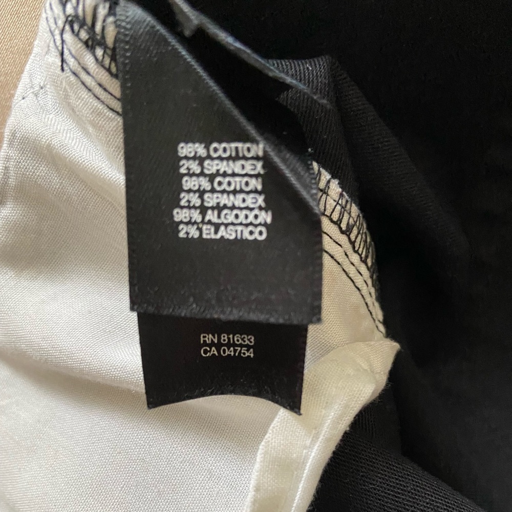 Kenneth Cole Jeans Faux Leather Black Size 31 - Picture 5 of 5